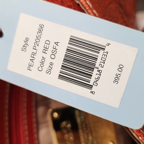 (SOLD) Rafe Pearl Red Leather Shoulder bag - Picture 11 of 13